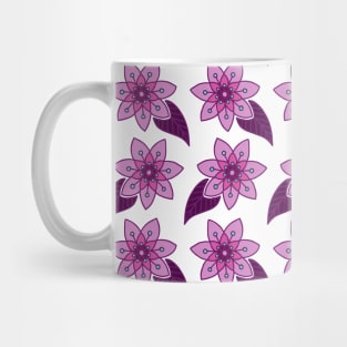 Pink Tropical Flowers | Exotic Flowers | Floral Pattern Mug